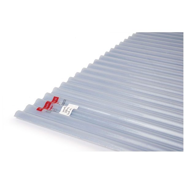 แผ่นโปร่งแสง เอสซีจี ลอนกันสาด105x300x0.12 ซม. ฟ้าหมอก