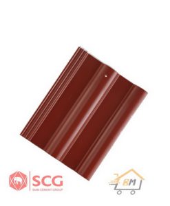 กระเบื้องหลังคาเซรามิก เอสซีจี รุ่นเอ็กซ์เซลล่า คลาสสิค สีเรด การ์เนต