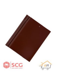 กระเบื้องหลังคาเซรามิก เอสซีจี รุ่นเอ็กซ์เซลล่า โมเดิร์น สีคอปเปอร์บราวน์