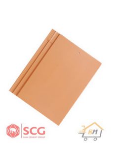 กระเบื้องหลังคาเซรามิก เอสซีจี รุ่นเอ็กซ์เซลล่า โมเดิร์น สีพีช บราวน์