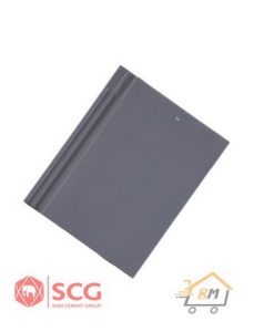 กระเบื้องหลังคาเซรามิก เอสซีจี รุ่นเอ็กซ์เซลล่า โมเดิร์น สีแพลทตินั่ม