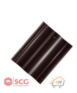 กระเบื้องหลังคาเซรามิก เอสซีจี รุ่นเซลิกา เคิร์ฟ สีวู๊ดเดน บราวน์
