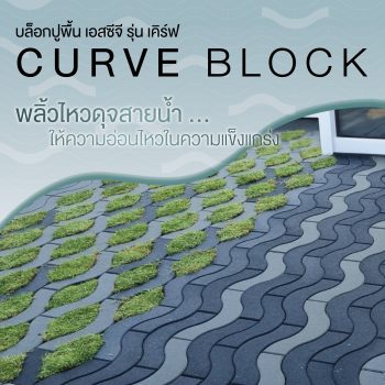บล็อกปูพื้น เอสซีจี รุ่น เคิร์ฟ CURVE BLOCK
