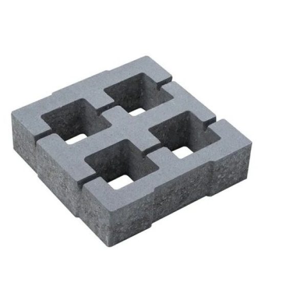 บล็อกปูพื้น เอสซีจี รุ่น สแควร์ เทิร์ฟ สีเทา 30x30x8 ซม.
